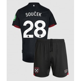 West Ham United Tomas Soucek #28 Auswärtstrikot 2024-25 Kurzarm (+ kurze hosen)